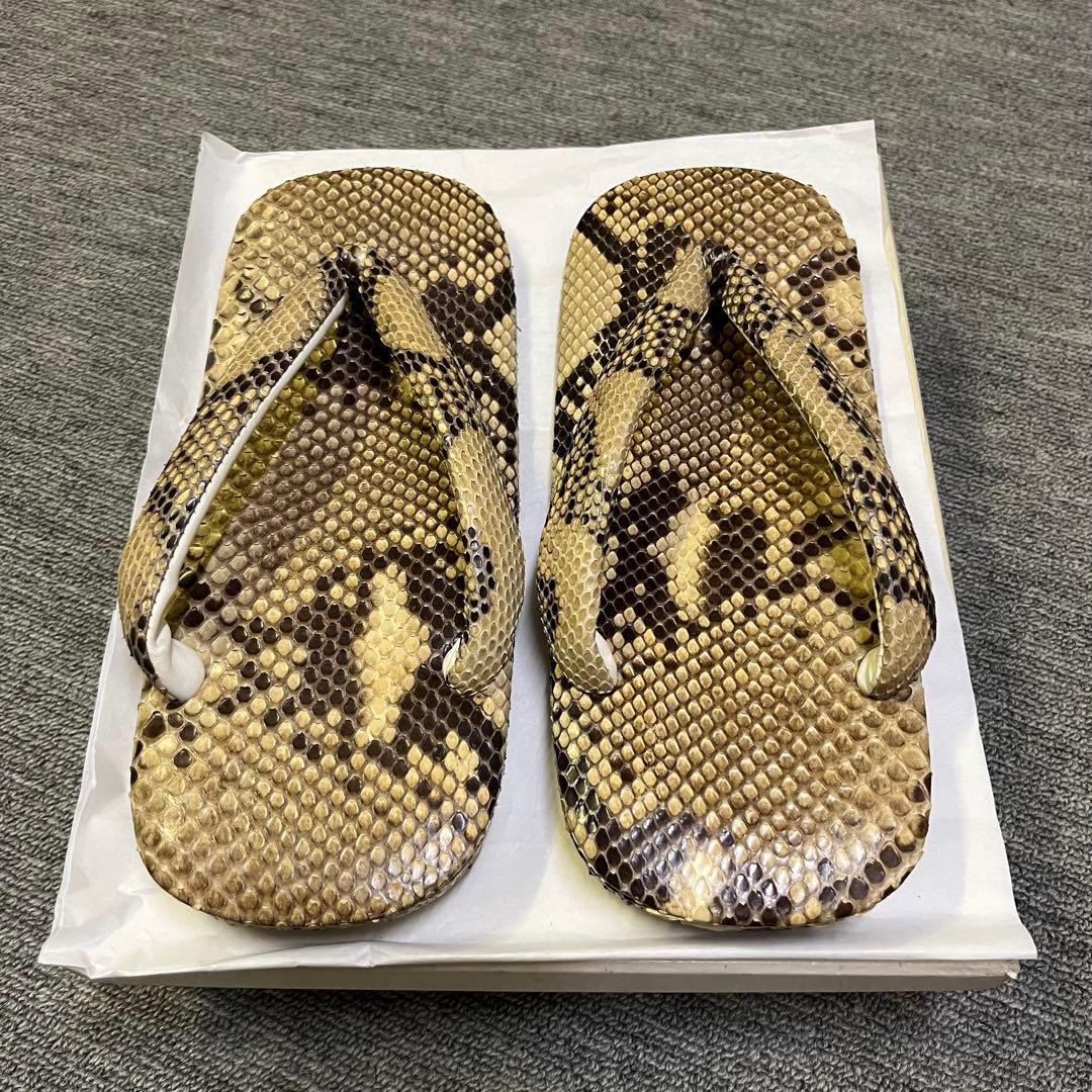 錦蛇雪駄高級皮革底