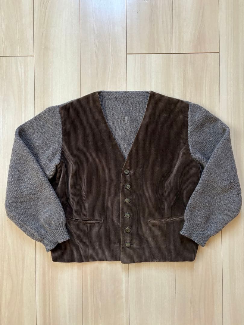 50s フレンチコーデュロイベストジャケット