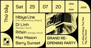 SAVAGE Grand Re-Opening Party part II:  Hibiya Line & Di Linh & Rifain